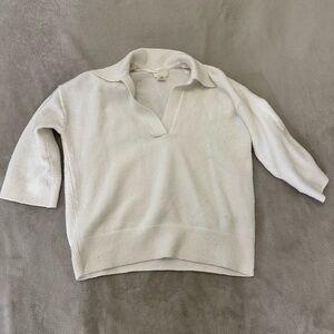 Collared, V-neck sweater